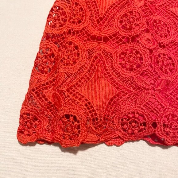 Hollister Red Lace Skirt Womens Size 5 - Picture 16 of 16